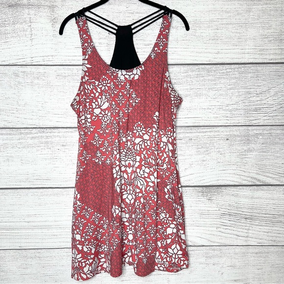 Apt 9 Pink & White Floral Strappy Casual Mini Dress Nightgown Coverup Size Large - Picture 4 of 4